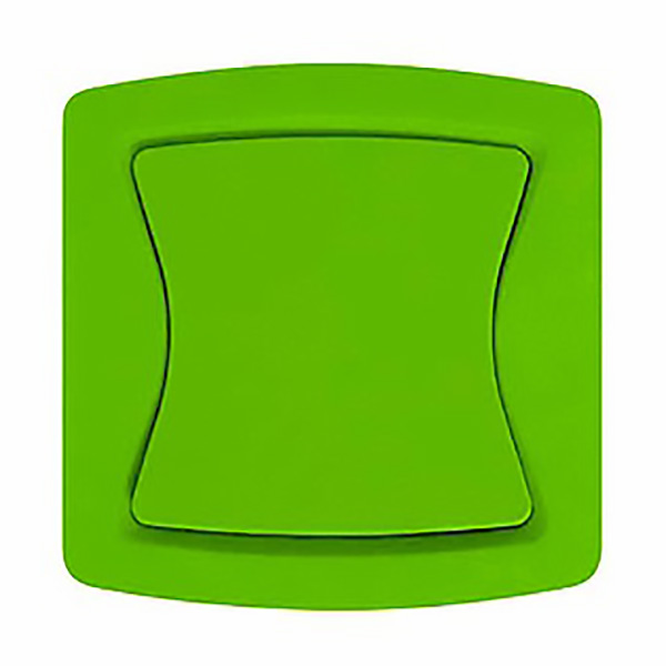BOUTON POUSSOIR VERT FINITION MAT DIVINE