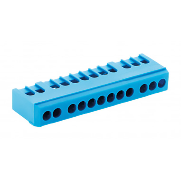 BORNIER NEUTRE BLEU 12 MODULES
