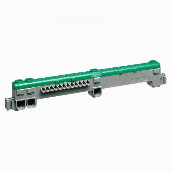 BORNIER DE TERRE POUR COFFRET 227MM IP2X (3X6 A 25MM/12X1,5 A 4MM) CAGE/AUTO 04960 LEGRAND