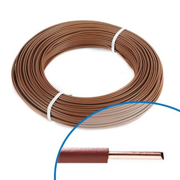 H07V-U COUR 100M 1,5MM2 MARRON