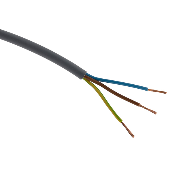 FILS H05VV-F 3G1,5 GRIS 5M -HBF