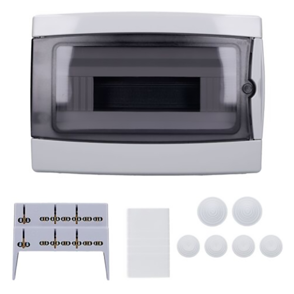 COFFFET APPARENT 12 MODULES PORTE TRANSPARENTE BORSAN