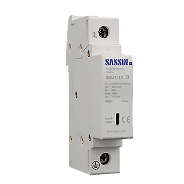 PARAFOUDRE MODULAIRE 2P TYPE2 10KA UP 1/1,2KV UC 275V 2MOD VIS/VIS 3SU1-10 SASSIN
