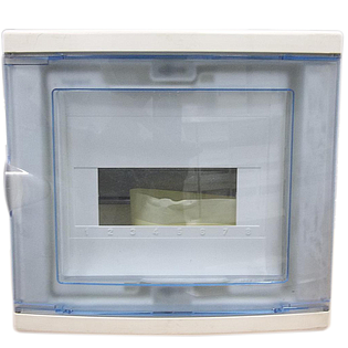 TABLEAU ELECTRIQUE ENCASTRE COFFRET PORTE TRANSPARENTE 1R 6+2MOD IP30 IK05 1420 LEGRAND