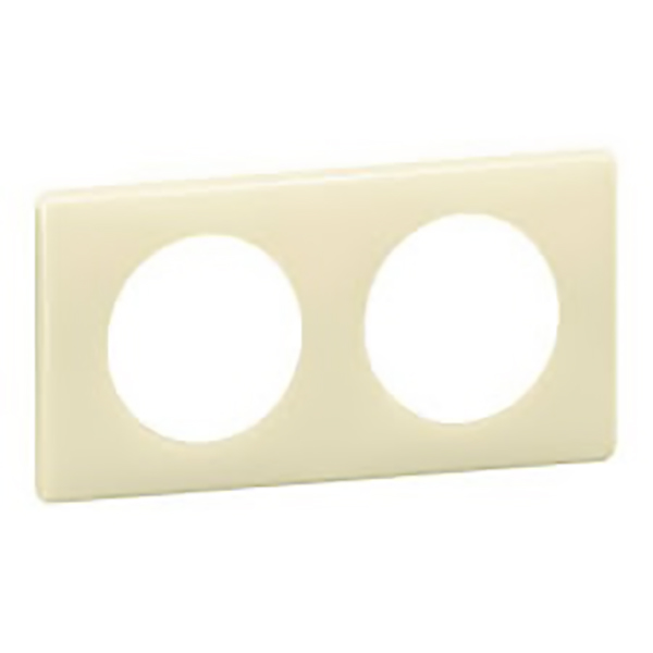 CELIANE _PLAQUE 2 POSTES LAQUE IVOIRE