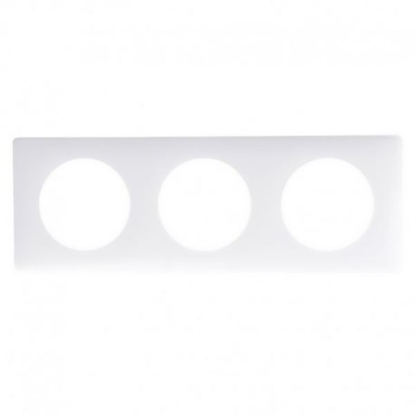 CELIANE _PLAQUE 3 POSTES LAQUE BLANC YESTERDAY