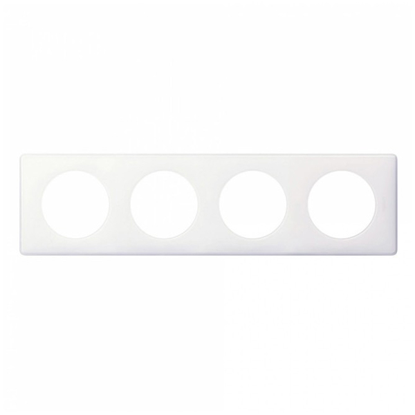 CELIANE _PLAQUE 4 POSTES LAQUE BLANC YESTERDAY