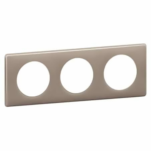 CELIANE _PLAQUE 3 POSTES LAQUE GALET