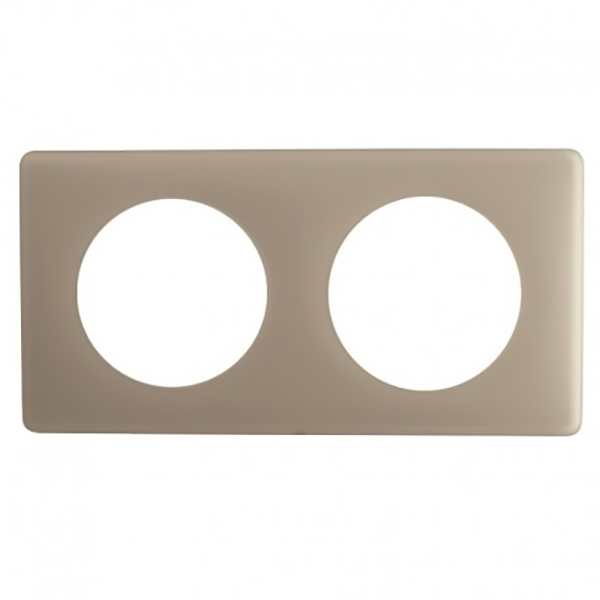 CELIANE _PLAQUE 2 POSTES POUDRE GRES