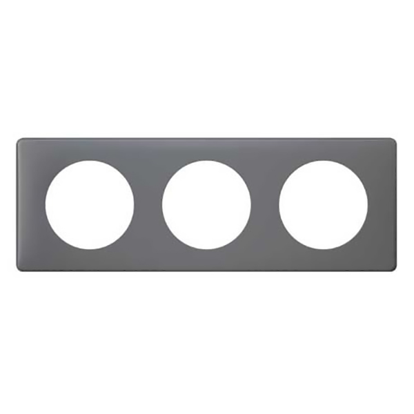 CELIANE _PLAQUE 3 POSTES POUDRE SCHISTE