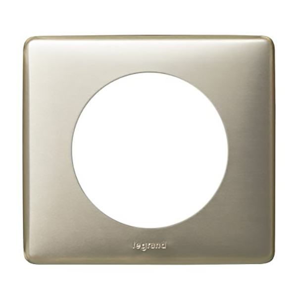 CELIANE _PLAQUE 1 POSTE METAL TITANE