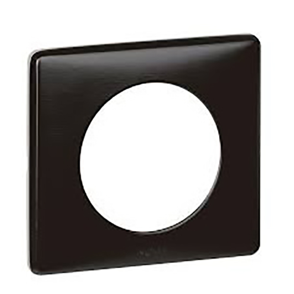 CELIANE _PLAQUE 1 POSTE METAL CARBONE
