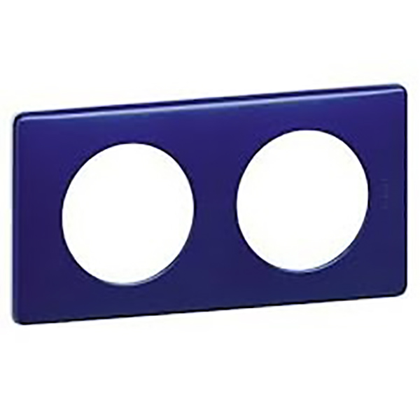 CELIANE _PLAQUE 2 POSTES METAL NUIT D'ENCRE