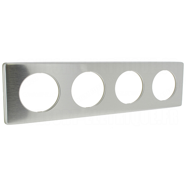CELIANE _PLAQUE 4 POSTES METAL ALUMINIUM