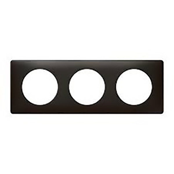 CELIANE _PLAQUE 3 POSTES METAL CARBONE