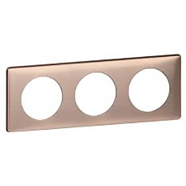 CELIANE _PLAQUE 3 POSTES METAL COPEER