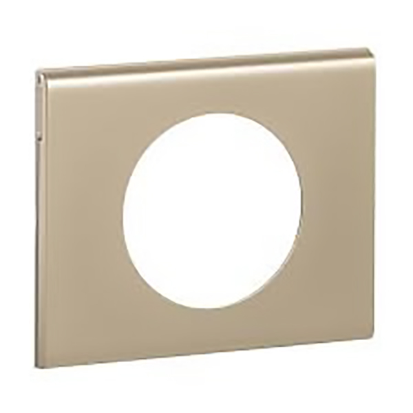 PLAQUE 1 POSTE MATIERE NICKEL VELOURS