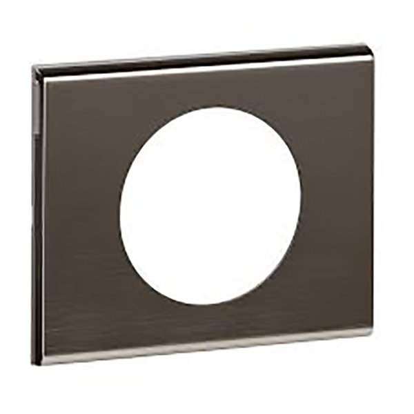 CELIANE _PLAQUE 1 POSTE MATIERE BLACK NICKEL