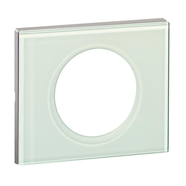 PLAQUE 1 POSTE MATIERE VERRE KAOLIN