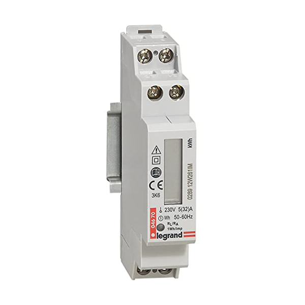 COMPTEUR MODULAIRE D ENERGIE NON MID MONOPHASE 32A 1MOD VIS/VIS 004670
