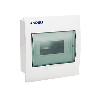 TABLEAU ELECTRIQUE ENCASTRE COFFRET PORTE TRANSPARENTE 1R 6MOD IP40 IK07 TSM-6N