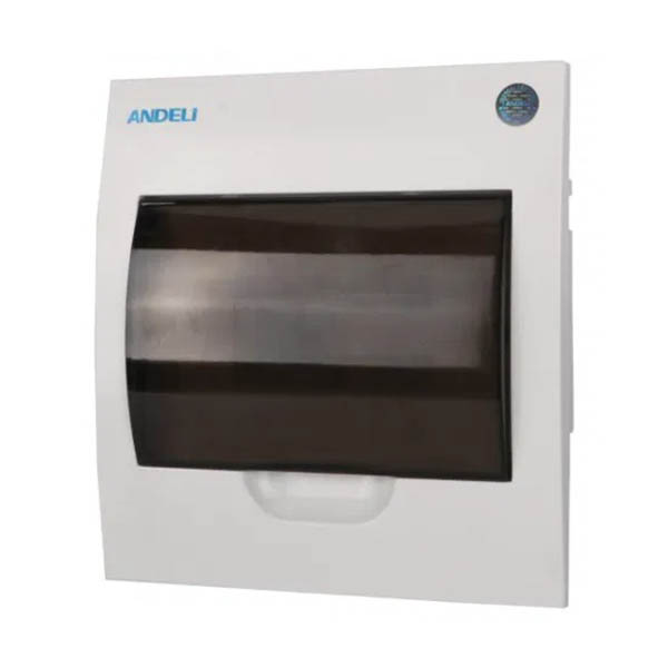 TABLEAU ELECTRIQUE ENCASTRE COFFRET PORTE TRANSPARENTE 1R 8MOD IP40 IK07 TSM-8N