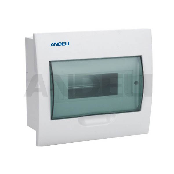 TABLEAU ELECTRIQUE ENCASTRE COFFRET PORTE TRANSPARENTE 1R 12MOD IP40 IK07 TSM-12N
