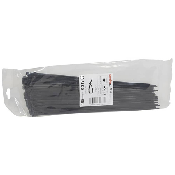 COLLIER NYLON 4,6X280 COLRING NOIR (D SERRAGE1,6/77) 031808 LEGRAND