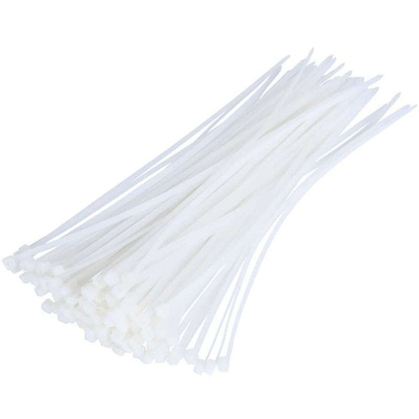COLLIER NYLON 5X200 BLANC (D SERRAGE 3-50MM) ANDELI 5X200 WHITE