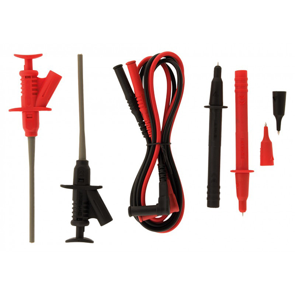 KIT DE MESURE : 2 GRIP TEST + 2 CORDONS DE SECURITE + 2 POINTES DE TOUCHES + 2 POINTES LISSES D2MM