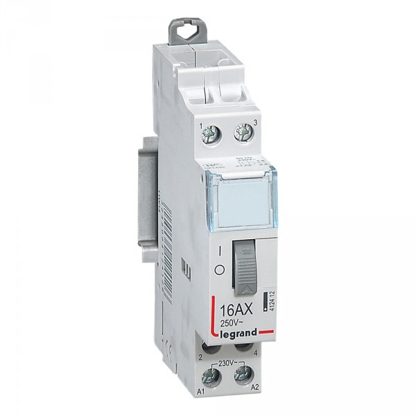 TELERUPTEUR MODULAIRE STANDARD 16A 250V 2F230V 1MOD BORNE AUTO 412412 LEGRAND
