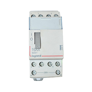 TELERUPTEUR MODULAIRE STANDARD 16A 400V 4F230V 2MOD BORNE VIS 412416 LEGRAND