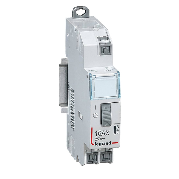 TELERUPTEUR MODULAIRE STANDARD 16A 250V 1F230V 1MOD BORNE AUTO 412420 LEGRAND