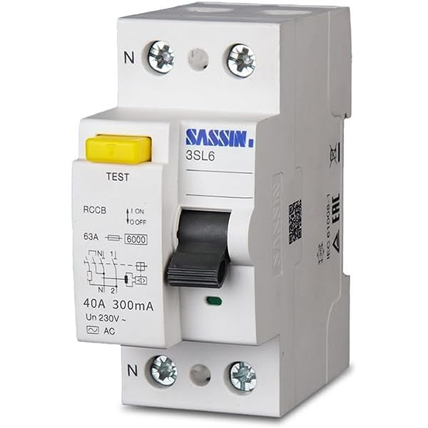 DISJONCTEUR DIFFERENTIEL 2P 63A 300MA