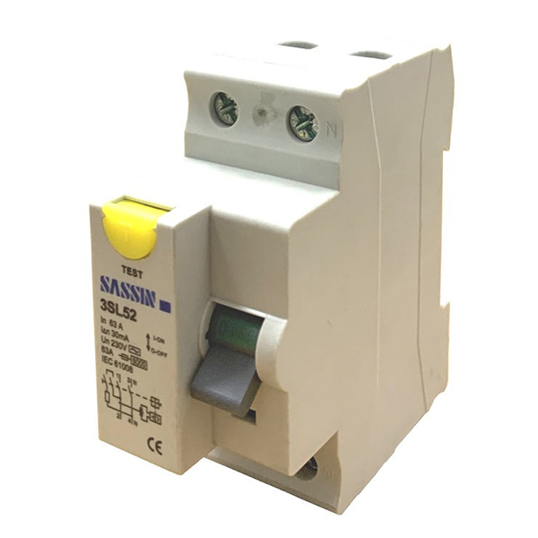 INTERRUPTEUR DIFFERENTIEL MODULAIRE 4P 25A 30MA AC 4MOD VISVIS 3SL52 SASSIN