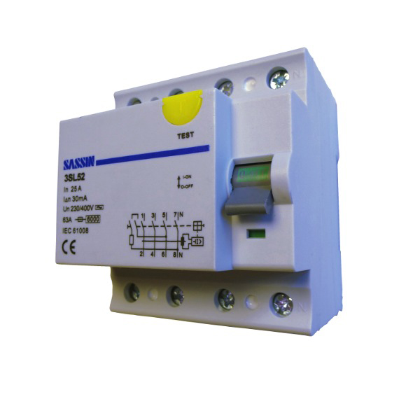 DISJONTEUR DIFFERENTIEL 4P 25A 300MA