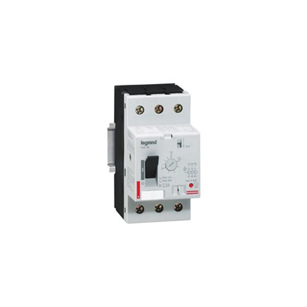DISJONCTEUR MOTEUR MODULAIRE 3P D 0,1-0,16A 100KA 2,5MOD VIS/VIS 002800 LEGRAND