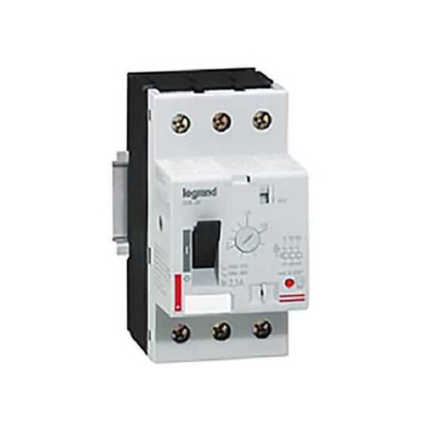 DISJONCTEUR MOTEUR MODULAIRE 3P D 4-6,5A 100KA 2,5MOD VIS/VIS 002808 LEGRAND
