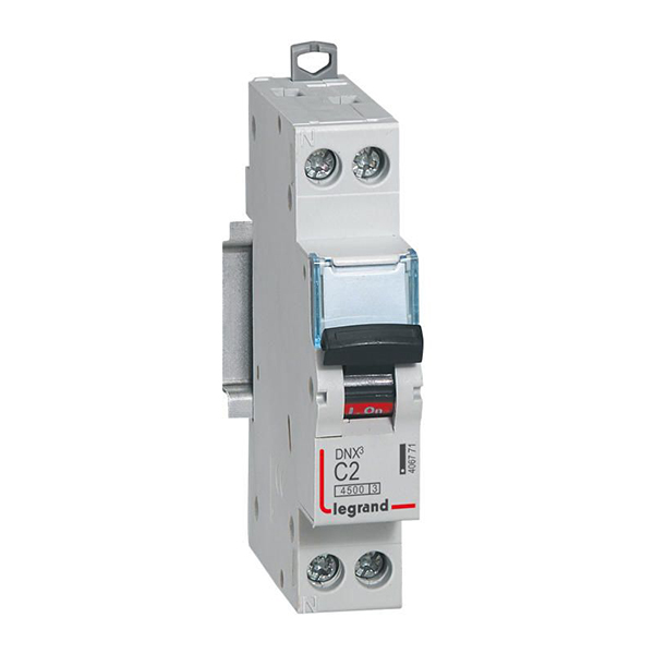 DISJONCTEUR MODULAIRE P+N C2 4500/4,5KA 1MOD VIS/VIS 406771 LEGRAND