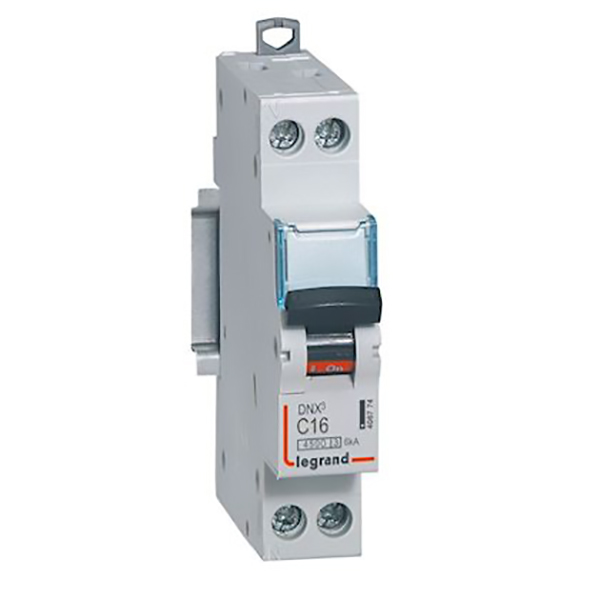 DISJONCTEUR MODULAIRE P+N C16 4500/4,5KA 1MOD VIS/VIS 406774 LEGRAND