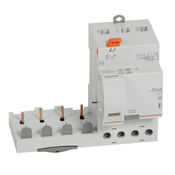 BLOC DIFFERENTEIL MODULAIRE 4P 30MA AC 40A 3MOD VIS 410499 LEGRAND