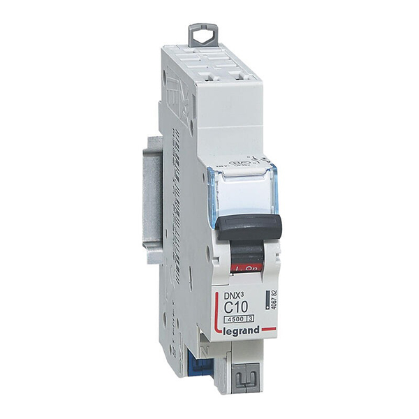 DISJONCTEUR MODULAIRE P+N C10 4500/4,5KA 1MOD AUTO/AUTO 406782 LEGRAND