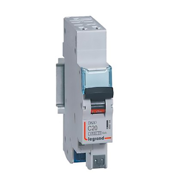 DISJONCTEUR MODULAIRE P+N C20 4500/4,5KA 1MOD AUTO/AUTO 406784 LEGRAND
