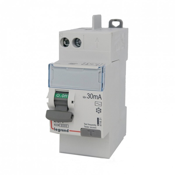 INTERRUPTEUR DIFFERENTIEL MODULAIRE 2P 25A 30MA AC 2MOD VIS/AUTO 411631 LEGRAND