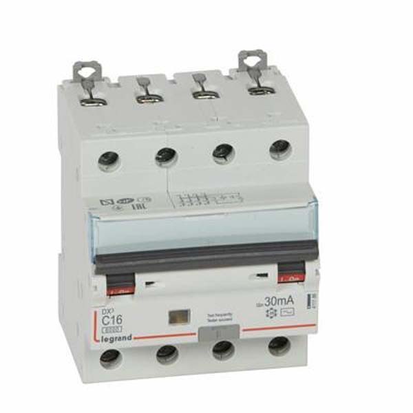 DISJONCTEUR DIFFERENTIEL MODULAIRE 4P C16 30MA AC 6000/10KA 4MOD VIS/VIS 411186 LEGRAND