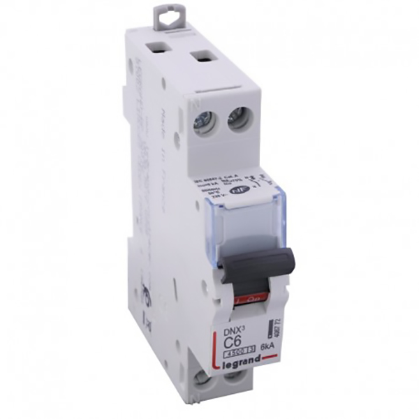 DISJONCTEUR MODULAIRE P+N C6 4500/4,5KA 1MOD VIS/VIS 406772 LEGRAND