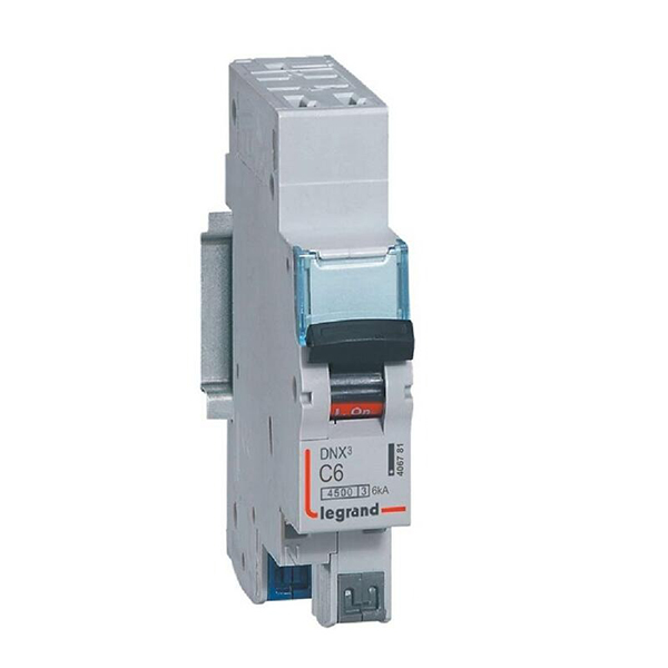 DISJONCTEUR MODULAIRE P+N C6 4500/4,5KA 1MOD AUTO/AUTO 406781 LEGRAND