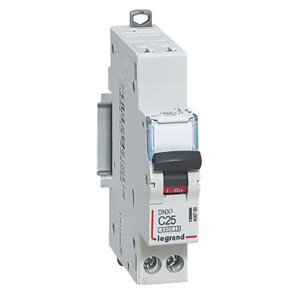 DISJONCTEUR MODULAIRE P+N C25 4500/4,5KA 1MOD AUTO/AUTO 406785 LEGRAND