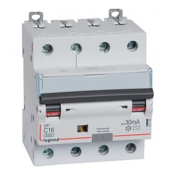 DISJONCTEUR DIFFERENTIEL MODULAIRE 4P C16 300MA AC 6000/10KA 4MOD VIS/VIS 411205 LEGRAND