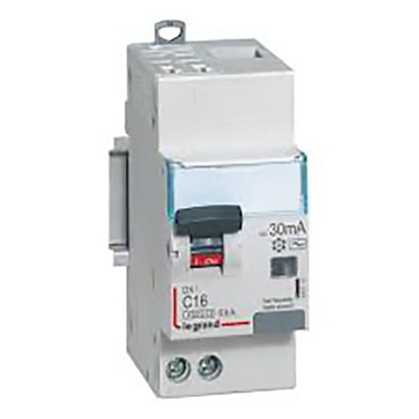 DISJONCTEUR DIFFERENTIEL MODULAIRE P+N C16 300MA AC 4500/6KA 2MOD VIS/VIS 410725 LEGRAND